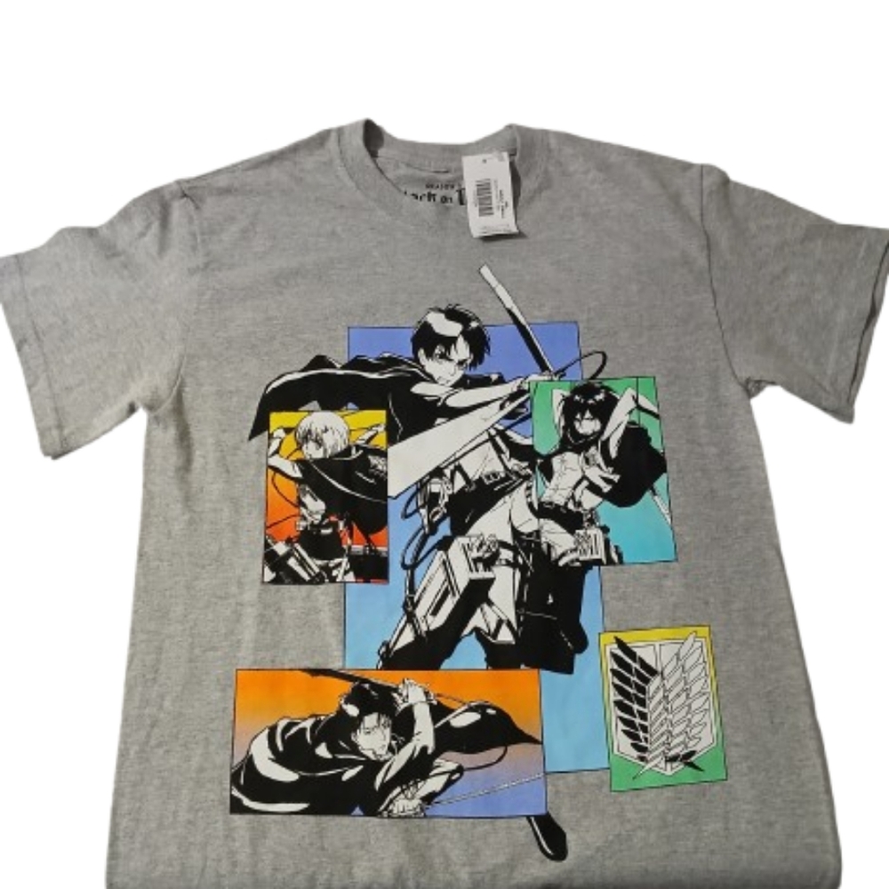 Attack on Titan Gray  T-Shirt  Mens size Small